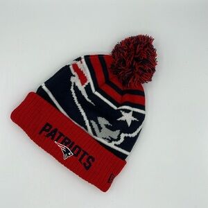 NFL Cuff Knit Hat with Pom - New Era - Patriots
